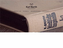 Tablet Screenshot of karl-barth-gesellschaft.de